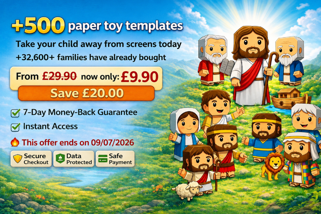 Digital Bible Kit: +500 paper toy templates with Jesus and Bible characters